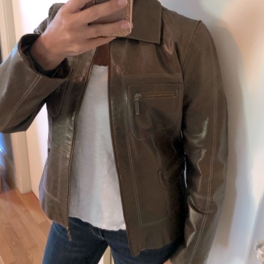 Bronze Leather Jacket